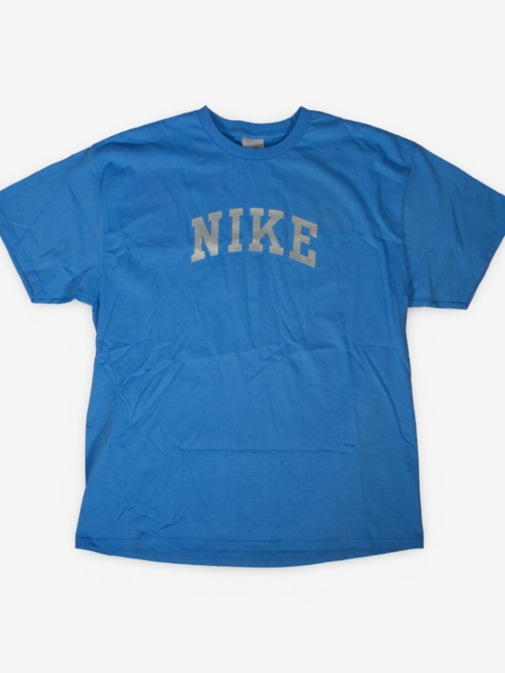 Vintage Y2K Made in Canada Nike Silver Tab University Blue Spell Out T-Shirt